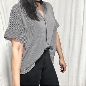 Rachel Zoe button down crop top
